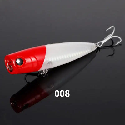 Noeby 105mm 24g Topwater Popper Fishing Lures Wobblers Long Casting Artificial Hard Baits Saltwater Freshwater Fishing Lures - - Cast N Go