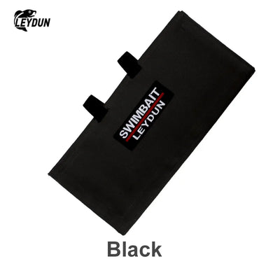 LEYDUN Swimbait Wrap Bag – Fits Up To 12" Baits | 4 Dual-Access Hybrid Pockets | Soft & Hard Lures | Green / Black