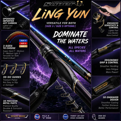 HISTAR Ling Yun Telescopic Fishing Rod | 3.6m–5.3m