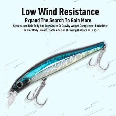 LEYDUN Artist FR Silence Sinking Minnow Fishing Lures 80mm 105mm Jerkbaits Good Action Wobblers High Quality Hard Baits Sea Bass -  - Cast N Go
