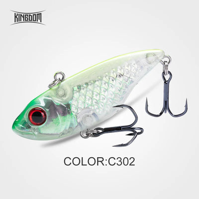 Fishing crankbait lure in clear with lime-green tint, iridescent scales, and two treble hooks