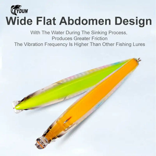 LEYDUN Floating Sea Bass Fishing Lures Baits 130mm 20g Minnow Lures with Flash Blade Hard Lure Good Action Wobblers Tackle Pike -  - Cast N Go