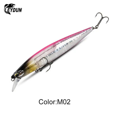 LEYDUN Floating Sea Bass Fishing Lures Baits 130mm 20g Minnow Lures with Flash Blade Hard Lure Good Action Wobblers Tackle Pike -  - Cast N Go