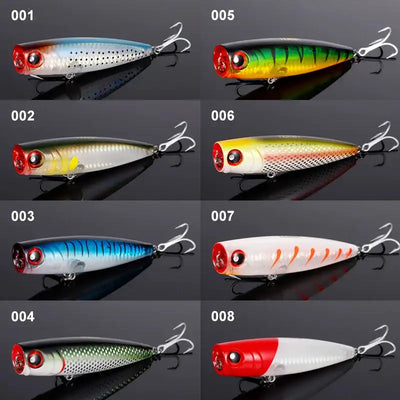 Noeby 105mm 24g Topwater Popper Fishing Lures Wobblers Long Casting Artificial Hard Baits Saltwater Freshwater Fishing Lures -  - Cast N Go