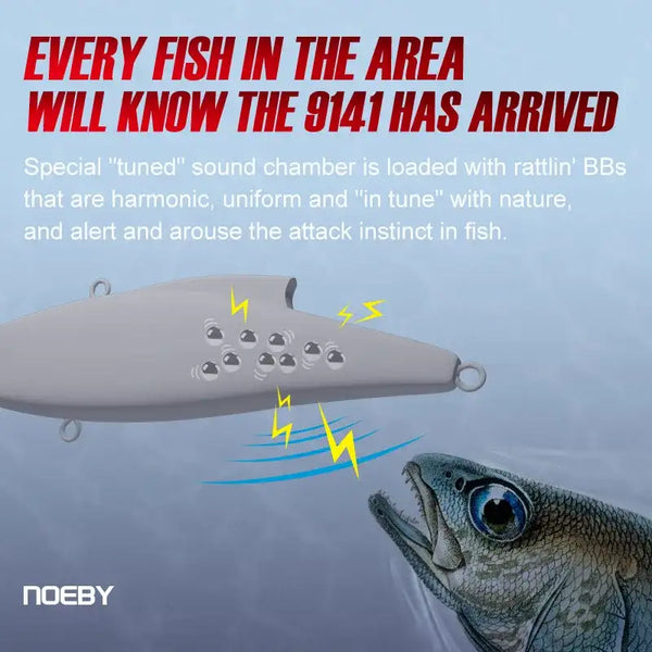 Gray lipless crankbait lure with single treble hook and round lip