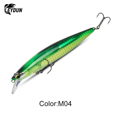 LEYDUN Floating Sea Bass Fishing Lures Baits 130mm 20g Minnow Lures with Flash Blade Hard Lure Good Action Wobblers Tackle Pike -  - Cast N Go