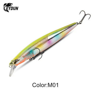 LEYDUN Floating Sea Bass Fishing Lures Baits 130mm 20g Minnow Lures with Flash Blade Hard Lure Good Action Wobblers Tackle Pike -  - Cast N Go