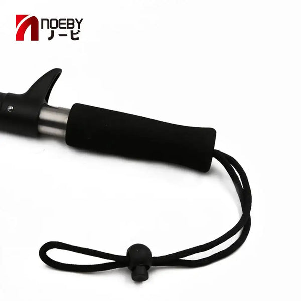 Black hook remover pliers with lanyard cord and silver barrel section