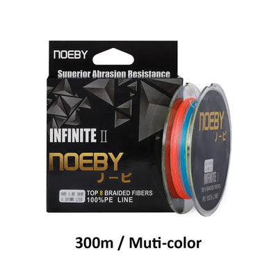 NOEBY PE braided fishing line spool, 300m multi-color, Infinite II