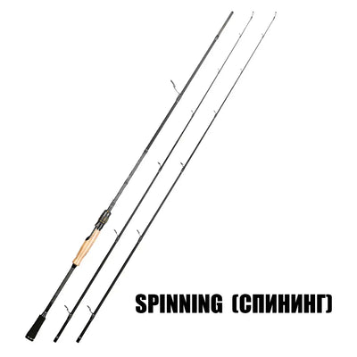 SeaKnight FalcanII spinning fishing rod, dark graphite, ceramic guide rings, 2 sections