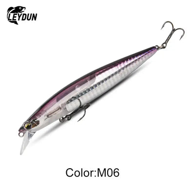 LEYDUN Floating Sea Bass Fishing Lures Baits 130mm 20g Minnow Lures with Flash Blade Hard Lure Good Action Wobblers Tackle Pike -  - Cast N Go