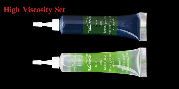 Tsurinoya reel oil and grease tubes, high viscosity set, blue and green