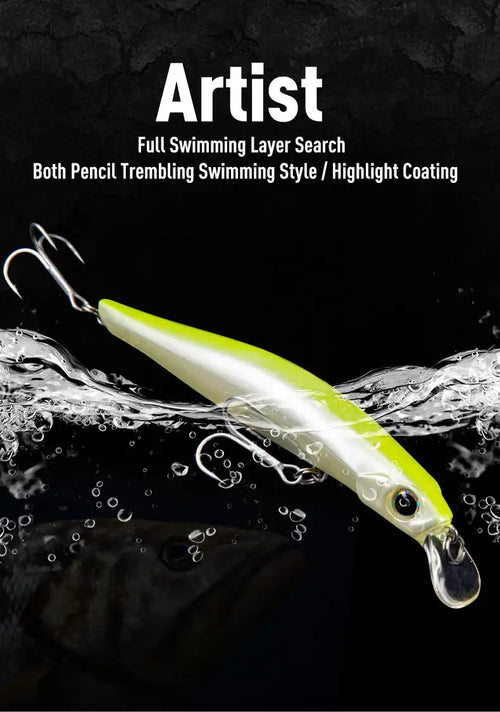 LEYDUN Artist FR Silence Sinking Minnow Fishing Lures 80mm 105mm Jerkbaits Good Action Wobblers High Quality Hard Baits Sea Bass -  - Cast N Go