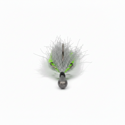 Artizan Flashtail Jigs Silver Lime 30g Bucktail Jig Heads – 2 Pack