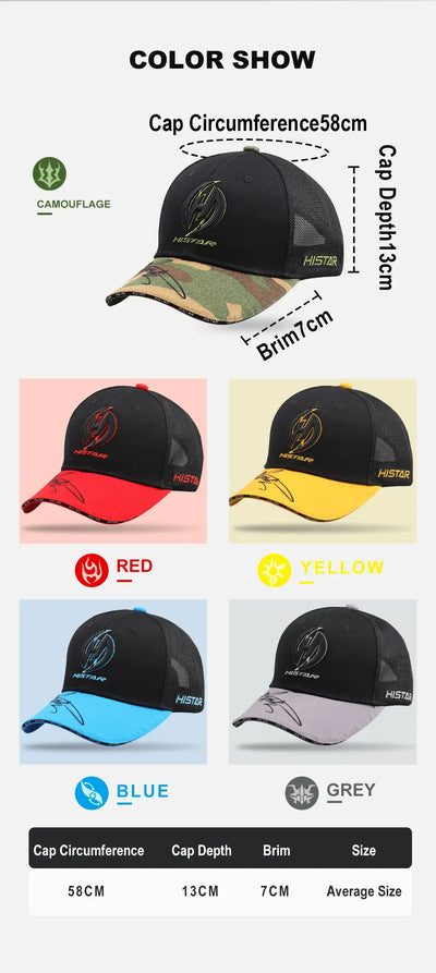 HISTAR Adjustable Mesh Fishing Cap