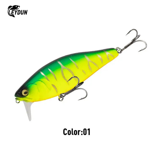 LEYDUN Hot JACK Minnow Fishing Lures 107.7mm 30g Floating Swimming High Quality Hard Baits Noise System Wobblers For Bass Pike -  - Cast N Go