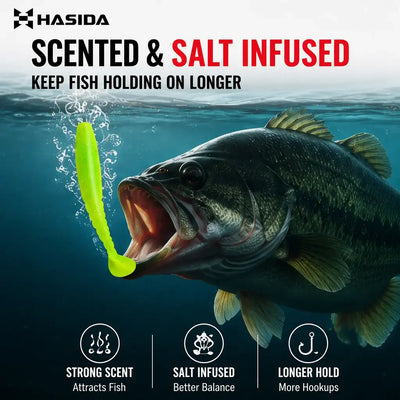 HISTAR T-Tail Soft Plastic Fishing Lure | 52–110mm