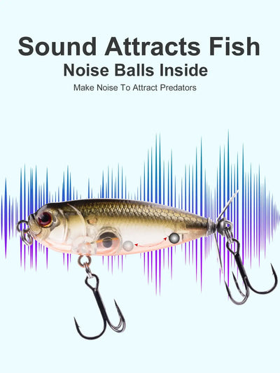 Golden-brown topwater pencil lure with red propeller ring and treble hooks, in splashes