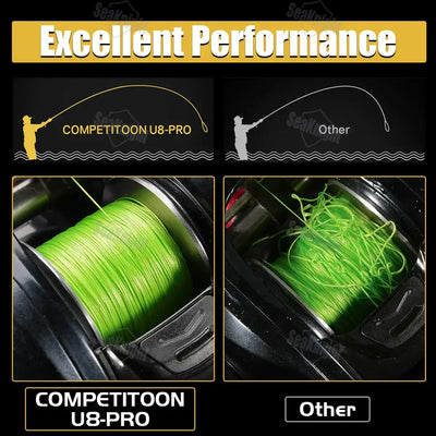 SeaKnight Super Smooth U8 Pro Competitions Fishing Line 150M Seawater-proof UV-proof Si+Coating 8 Weaves Long-Distance PE Line -  - Cast N Go