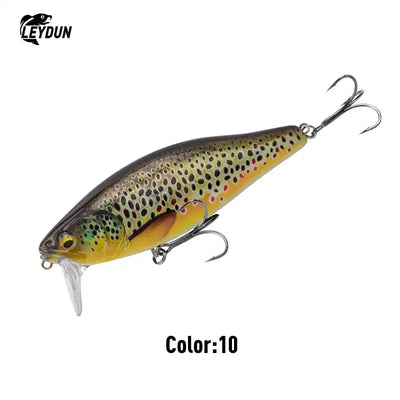 LEYDUN Hot JACK Minnow Fishing Lures 107.7mm 30g Floating Swimming High Quality Hard Baits Noise System Wobblers For Bass Pike -  - Cast N Go