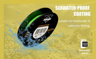 SeaKnight Super Smooth U8 Pro Competitions Fishing Line 150M Seawater-proof UV-proof Si+Coating 8 Weaves Long-Distance PE Line -  - Cast N Go