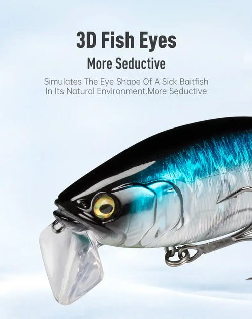 LEYDUN Hot JACK Minnow Fishing Lures 107.7mm 30g Floating Swimming High Quality Hard Baits Noise System Wobblers For Bass Pike -  - Cast N Go
