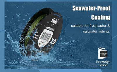 SeaKnight X9 9-Strand Braid – Wide Angle Braid | UV & Seawater-Proof | 17–80lb | 150–500m | Low-Vis