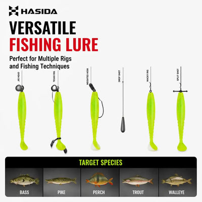HISTAR T-Tail Soft Plastic Fishing Lure | 52–110mm