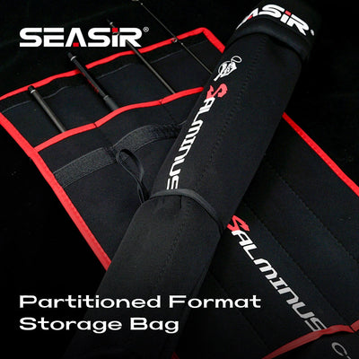 SEASIR Salminus XF Travel Lure Rod – 40T Carbon | FUJI O Guides | 4-Piece | 50cm Packed | Spinning & Casting | L to MH