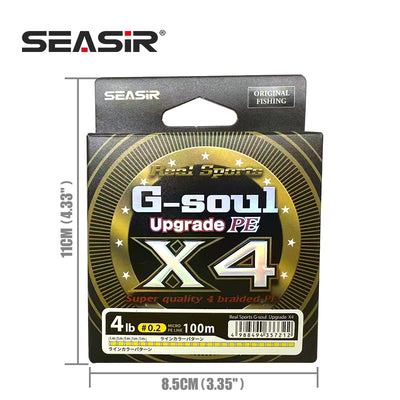 SEASIR G-soul Upgrade PE X4 package, 4 lb, #0.2, 100m