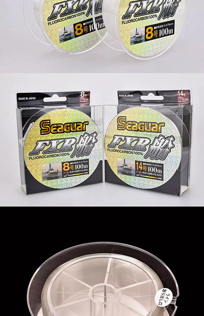 SEAGUAR FXR BOAT Fluorocarbon Mainline – 100% Fluoro | #2–#20 | 100m | Boat Fishing