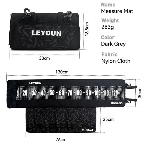 LEYDUN 125cm Fish Measure Mat Fishing Tools Comes with measuring ruler And Padded Kneeling Base Fishing Tackle Tool -  - Cast N Go