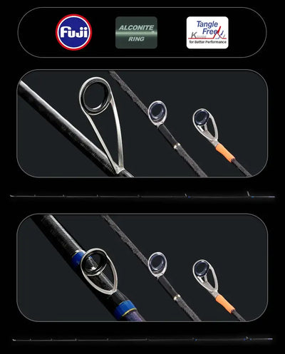 Purelure Zana Premium Lure Rod – Fuji Alconite & SiC | Spinning & Casting | L to H | 6'5" to 7'0"