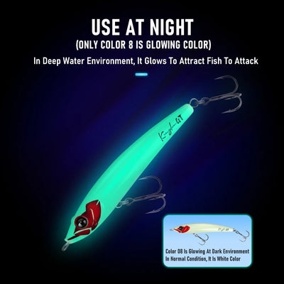 Kingdom GT Picaduo Sinking Pencil – Through Wire | 49g 69g 75g 90g | GT Kingfish Tuna