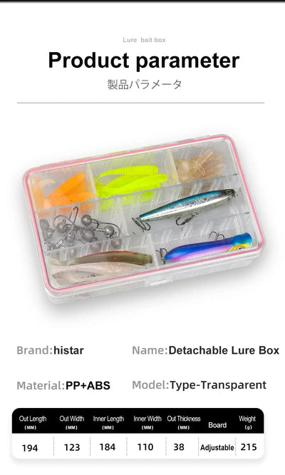 HISTAR Double-Sided Fishing Tackle Box