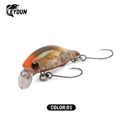 Leydun Puppet Surface Minnow Fishing Lures 30mm 1.5g Floating Shallow Diving Crankbait Fishing Artificial Swimbaits Tackles -  - Cast N Go