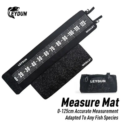 LEYDUN 125cm Fish Measure Mat Fishing Tools Comes with measuring ruler And Padded Kneeling Base Fishing Tackle Tool -  - Cast N Go