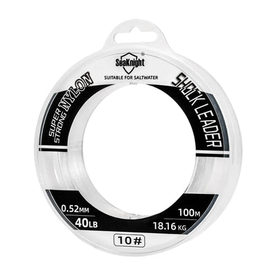 SeaKnight clear nylon fishing leader line, 100m, 0.52mm, 40LB spool