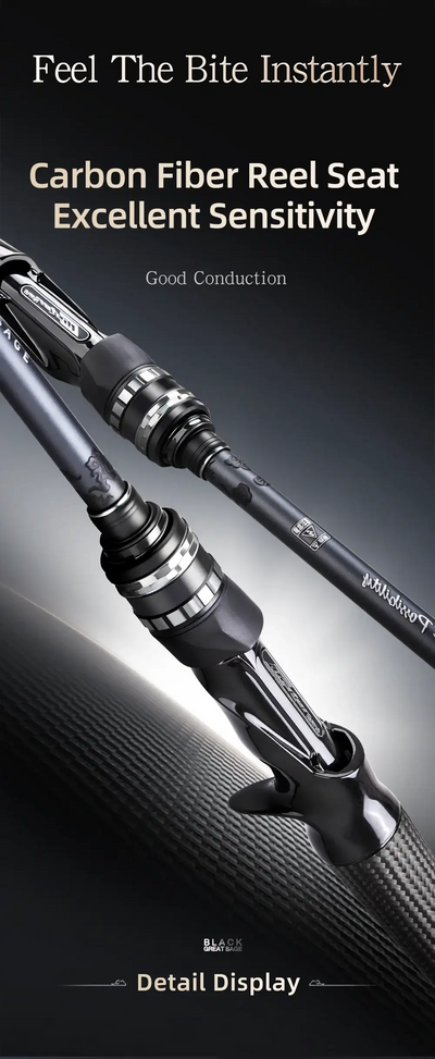 HISTAR Black Great Sage Carbon Fishing Rod | 1.91–2.10m