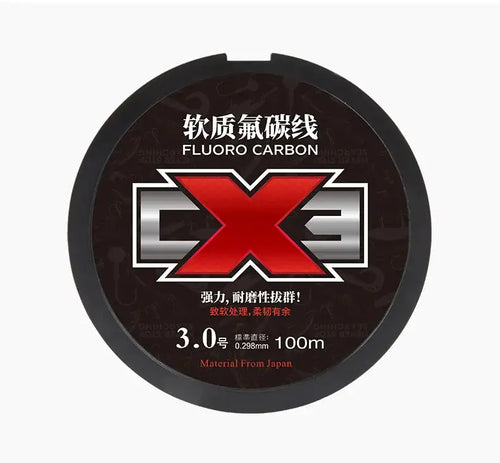 Fluorocarbon fishing line spool, 3.0# (0.298mm), 100m