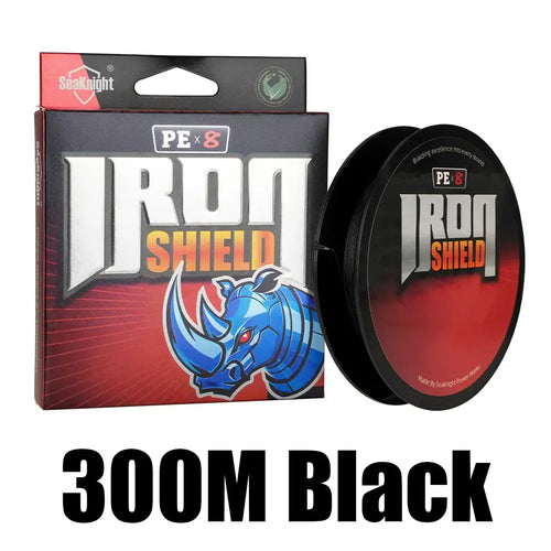 SeaKnight Brand IRON SHIELD Series Never Faded X8 PE Line 300M 150M Double-Layered Coating Multifilament PE Line 17-50LB -  - Cast N Go