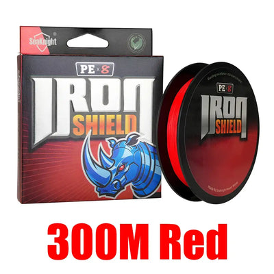 SeaKnight Brand IRON SHIELD Series Never Faded X8 PE Line 300M 150M Double-Layered Coating Multifilament PE Line 17-50LB -  - Cast N Go