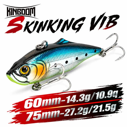 Fishing lure, blue and silver minnow with treble hooks and split ring