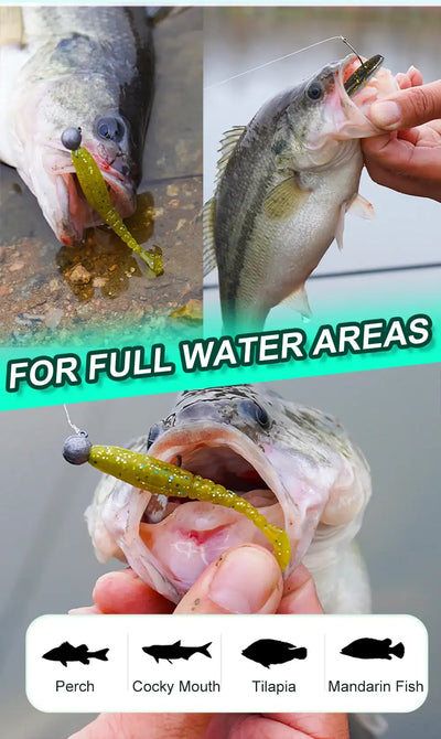HISTAR T-Tail Soft Plastic Fishing Lure | 52–110mm