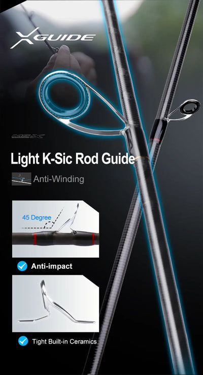 HISTAR MS-XII Two-Tip Carbon Fishing Rod