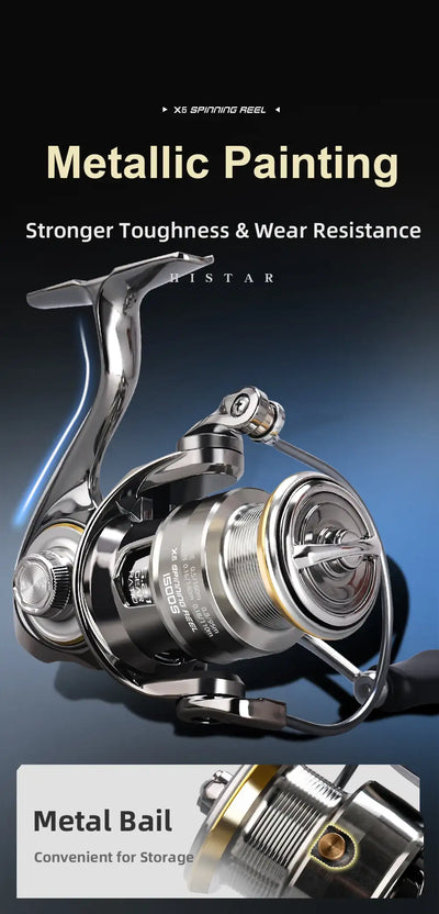 HISTAR X6 Spinning Fishing Reel | 800–2500