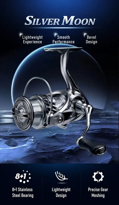 Kingdom Silver Moon Spinning Reel | 1000S 1500M 2500M