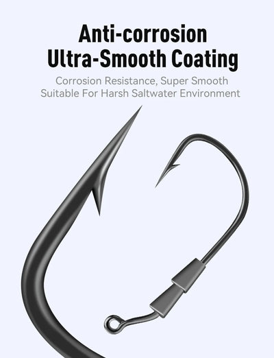Dark coated lead jig hook with curved shank and barbed point, eyelet attachment