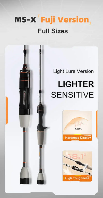 HISTAR MS-X Fuji Spinning & Casting Fishing Rod | 1.68–2.4m