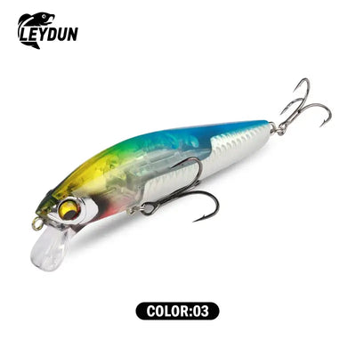 LEYDUN Sinking Sea Bass Fishing Lures Baits 95mm 21g Minnow Lures with Flash Blade Hard lure Good Action Wobblers Tackle Pike -  - Cast N Go